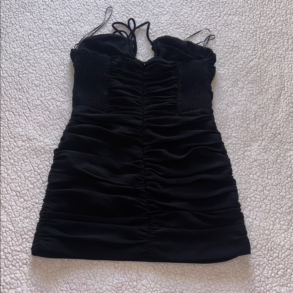 Zara Chic Black Strapless Mini Dress - Picture 12 of 15